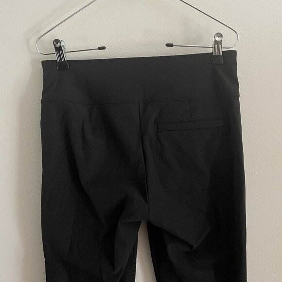 Athleta Women 4 Black Stretch Travel Side Zip High Rise Wander Slim Ankle Pant - Picture 9 of 11